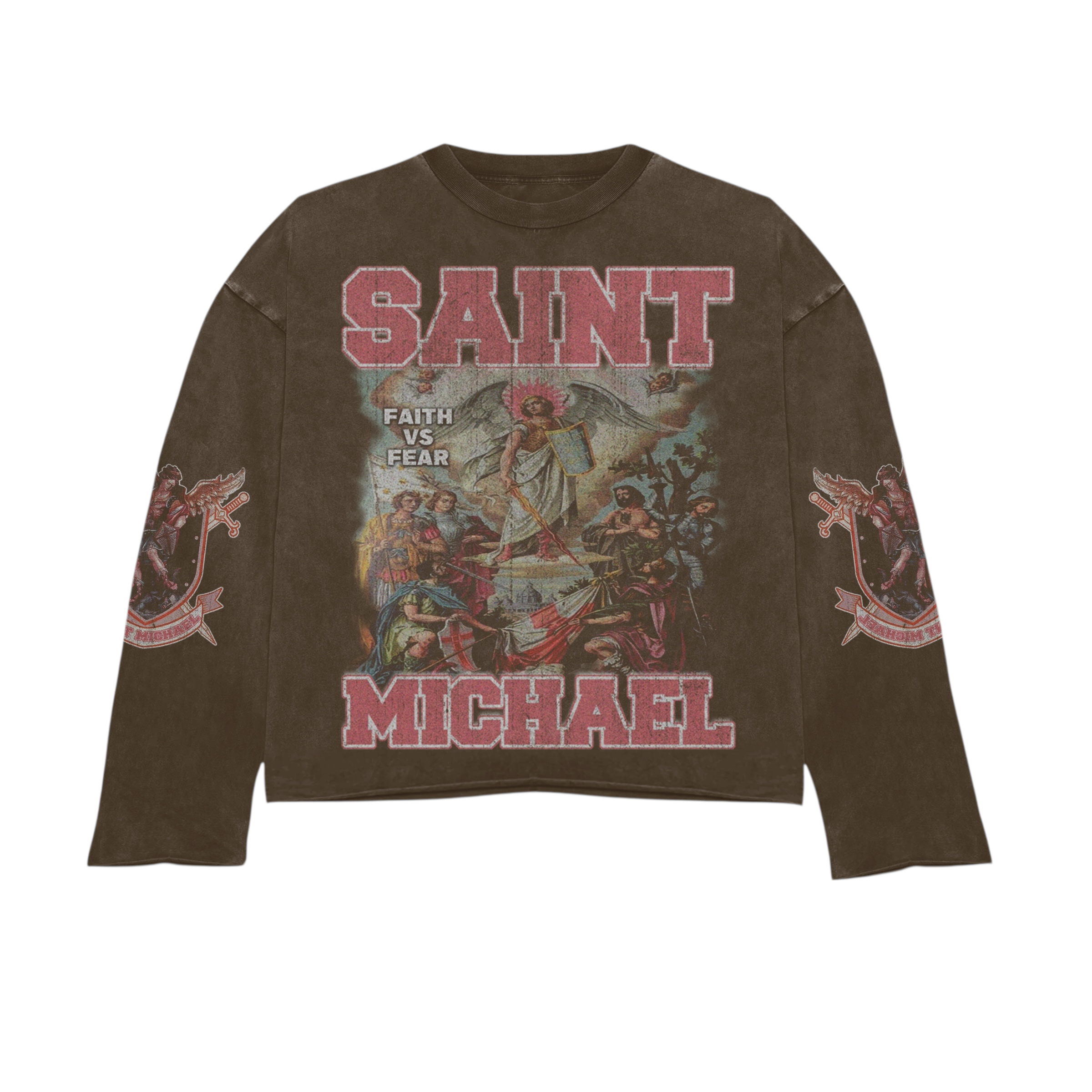 Brown Saint Michael crewneck-limited edition
