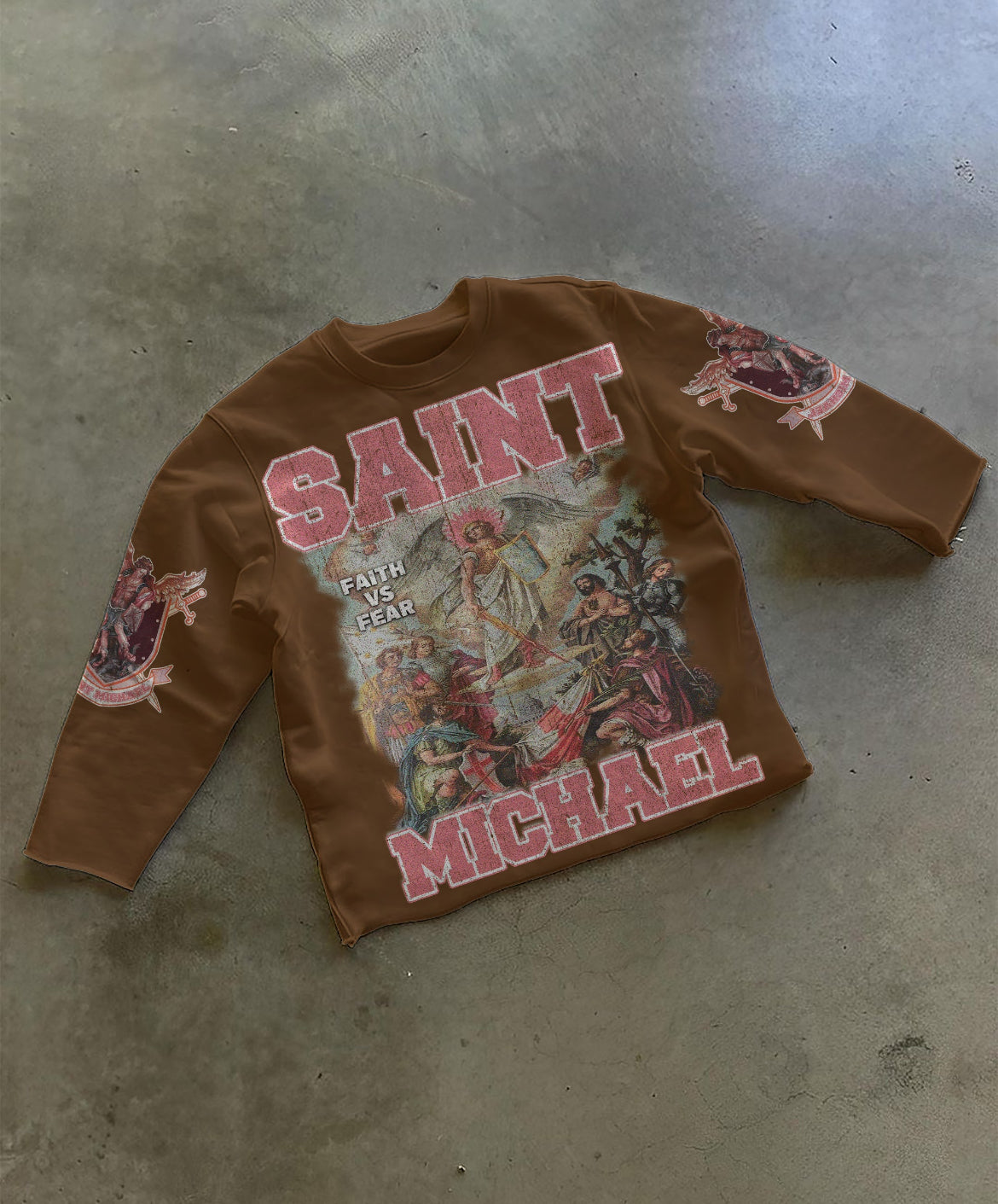 Brown Saint Michael crewneck-limited edition