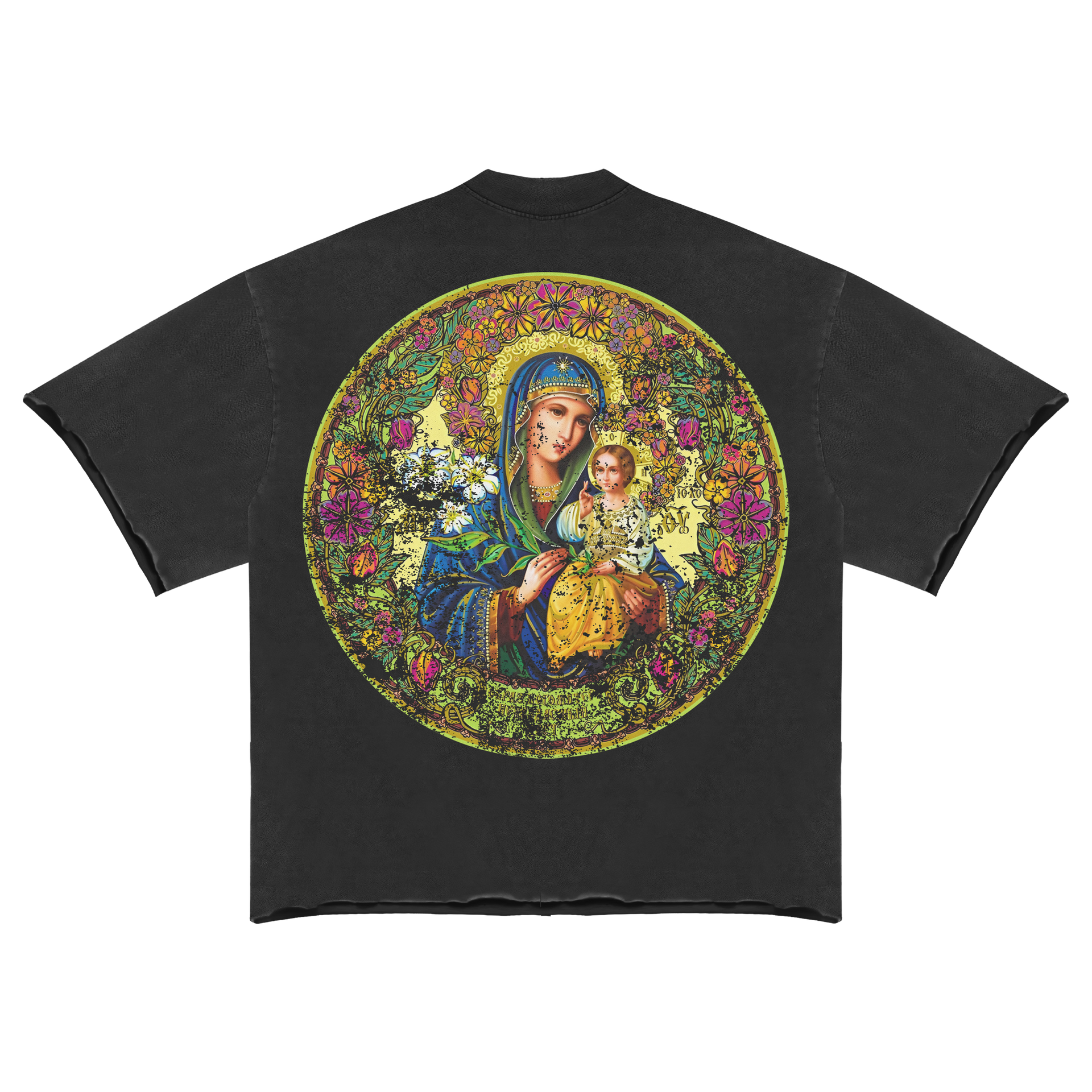 Mary floral crest shirt