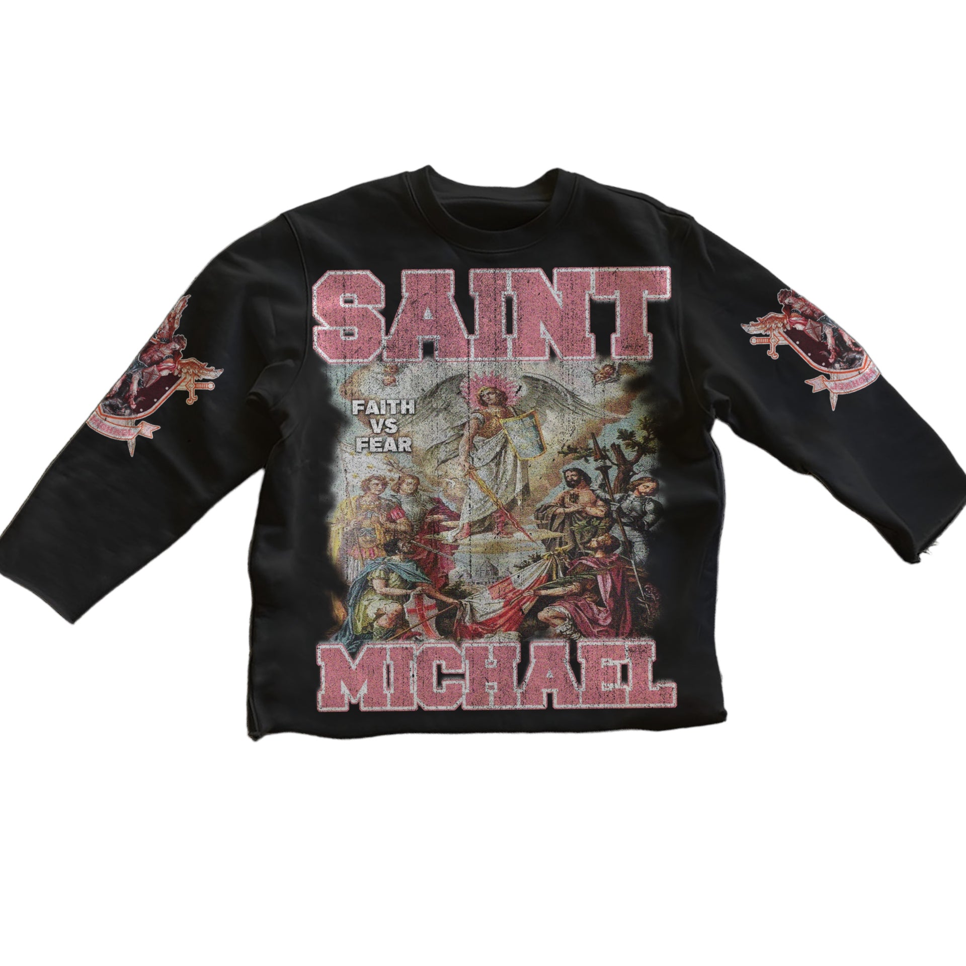 Saint Michael crewneck-black edition