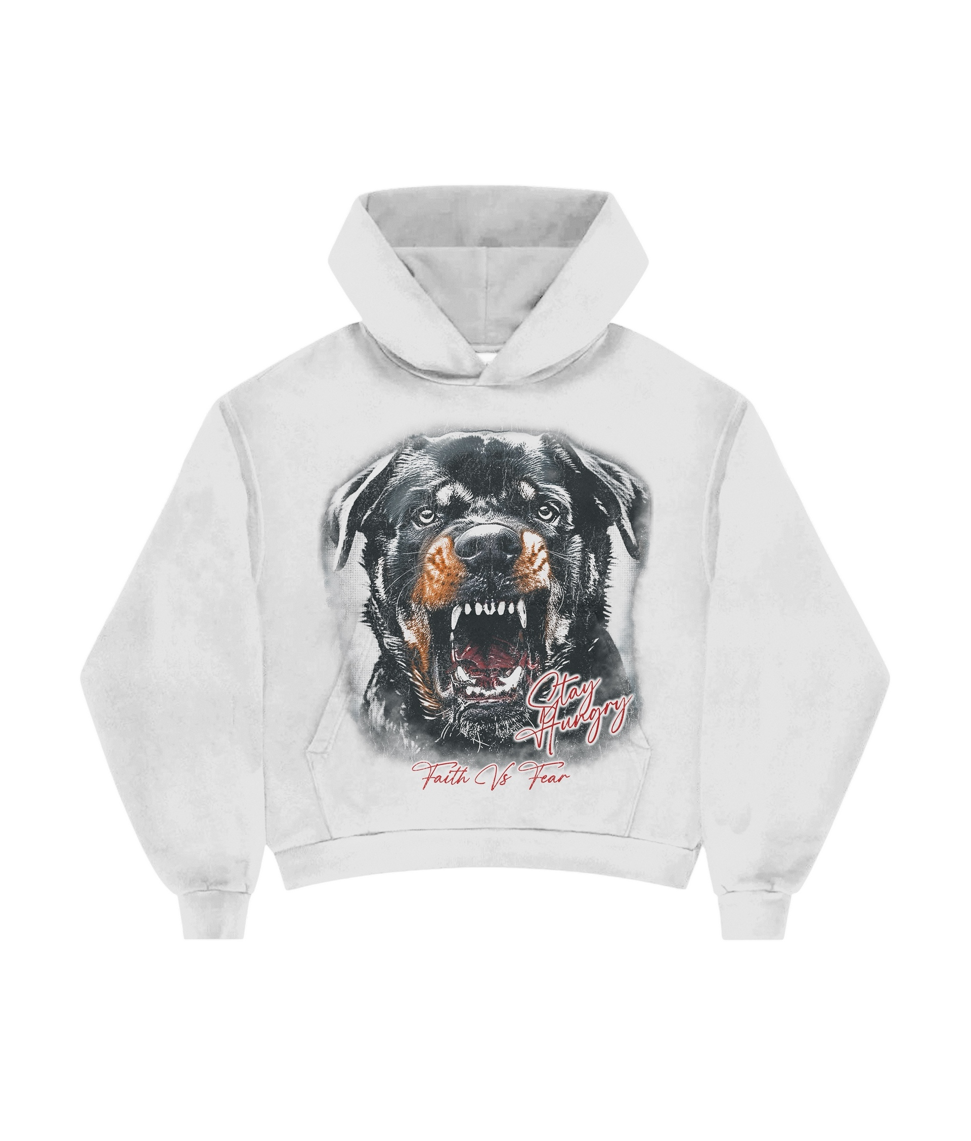 Rottweiler hoodie white