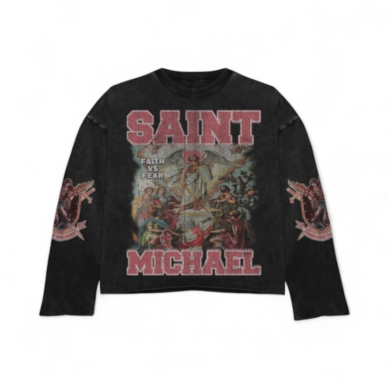 Saint Michael crewneck-black edition