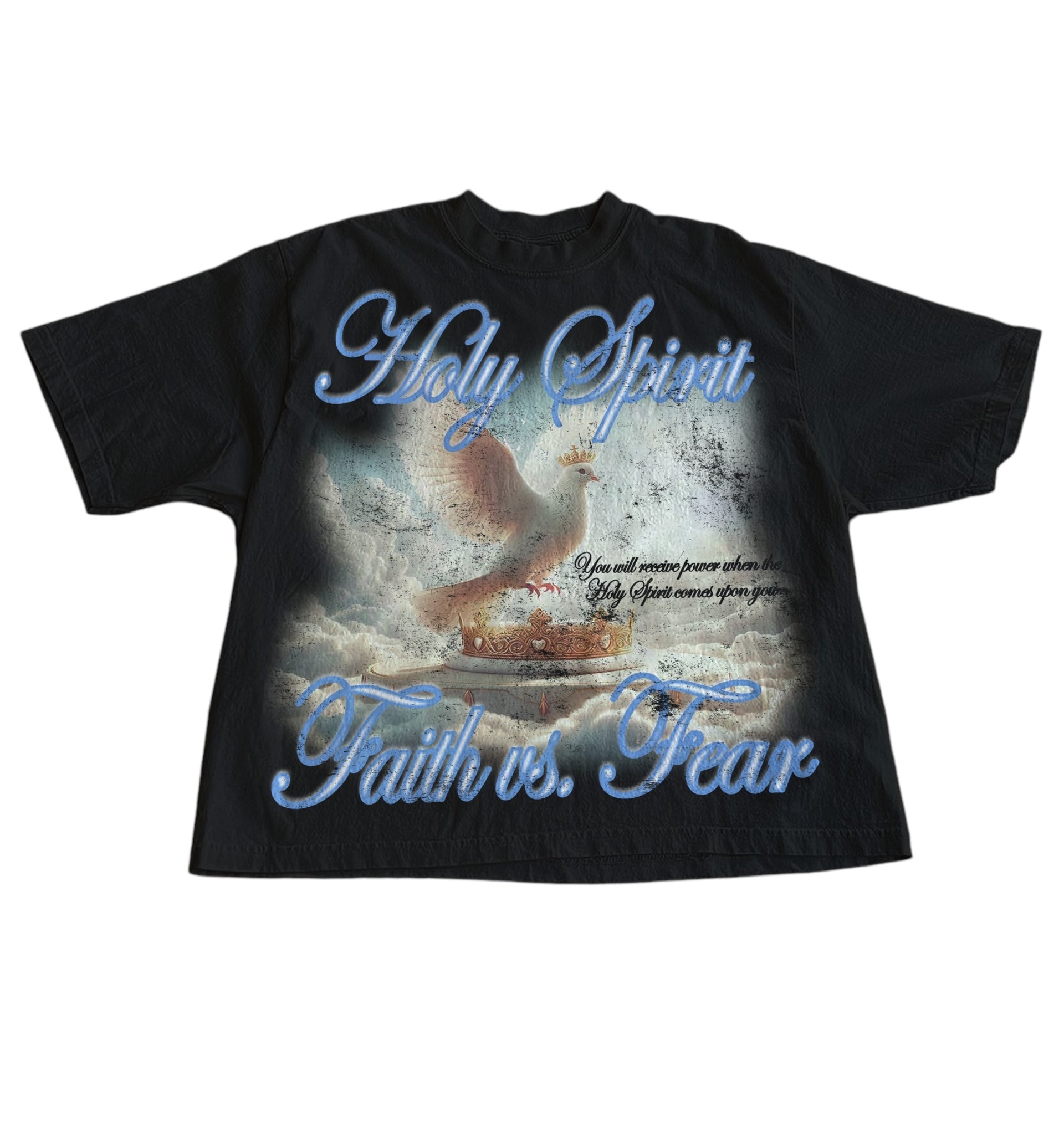 Holy Spirit dove shirt black