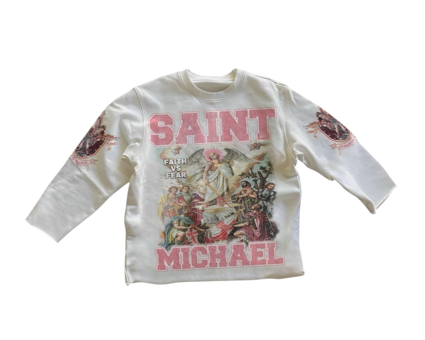 Saint Micheal sword crewneck