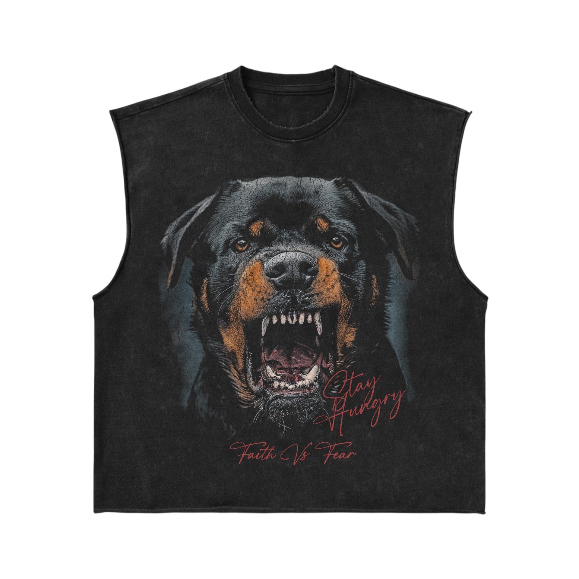 Rottweiler tank-black