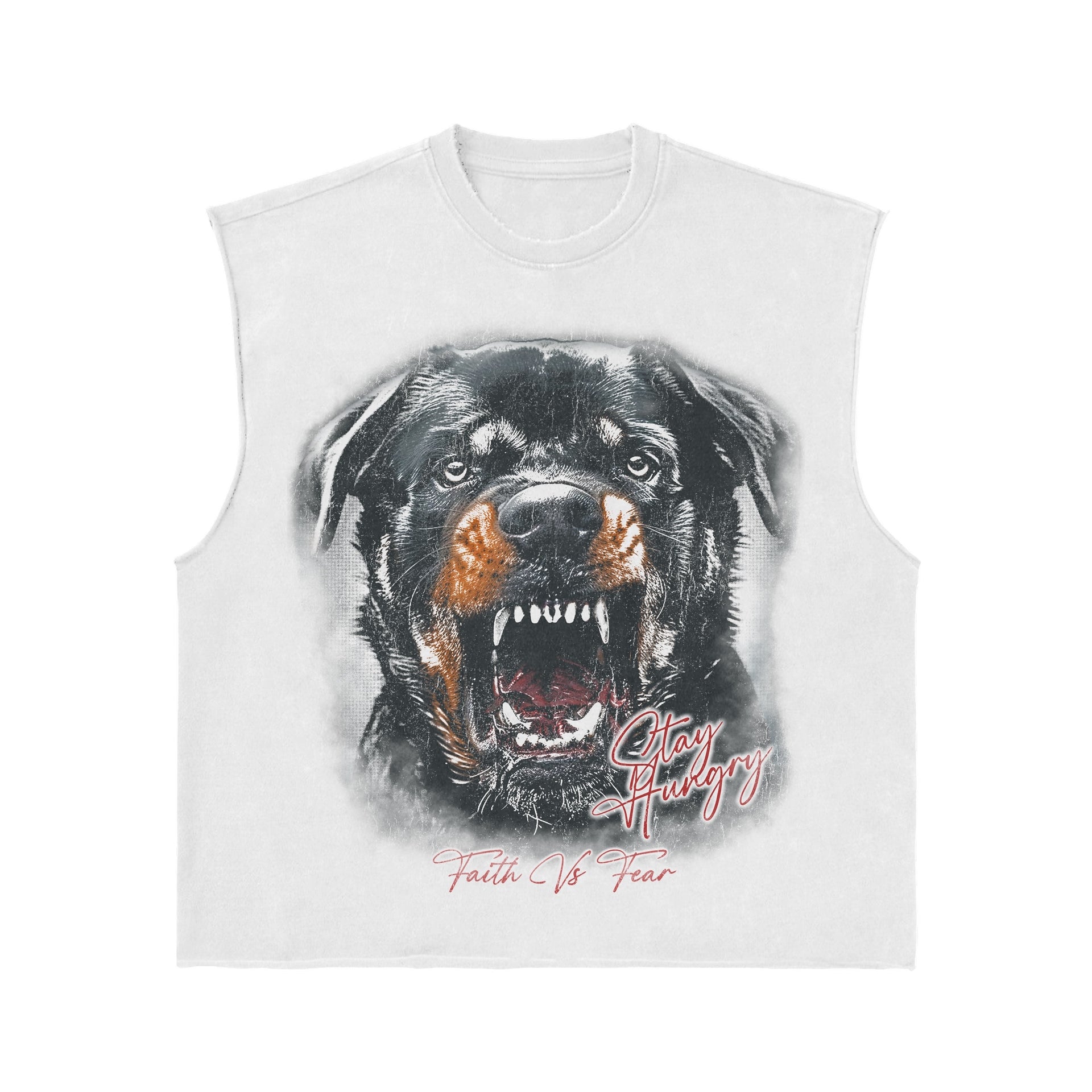 Rottweiler tank-white
