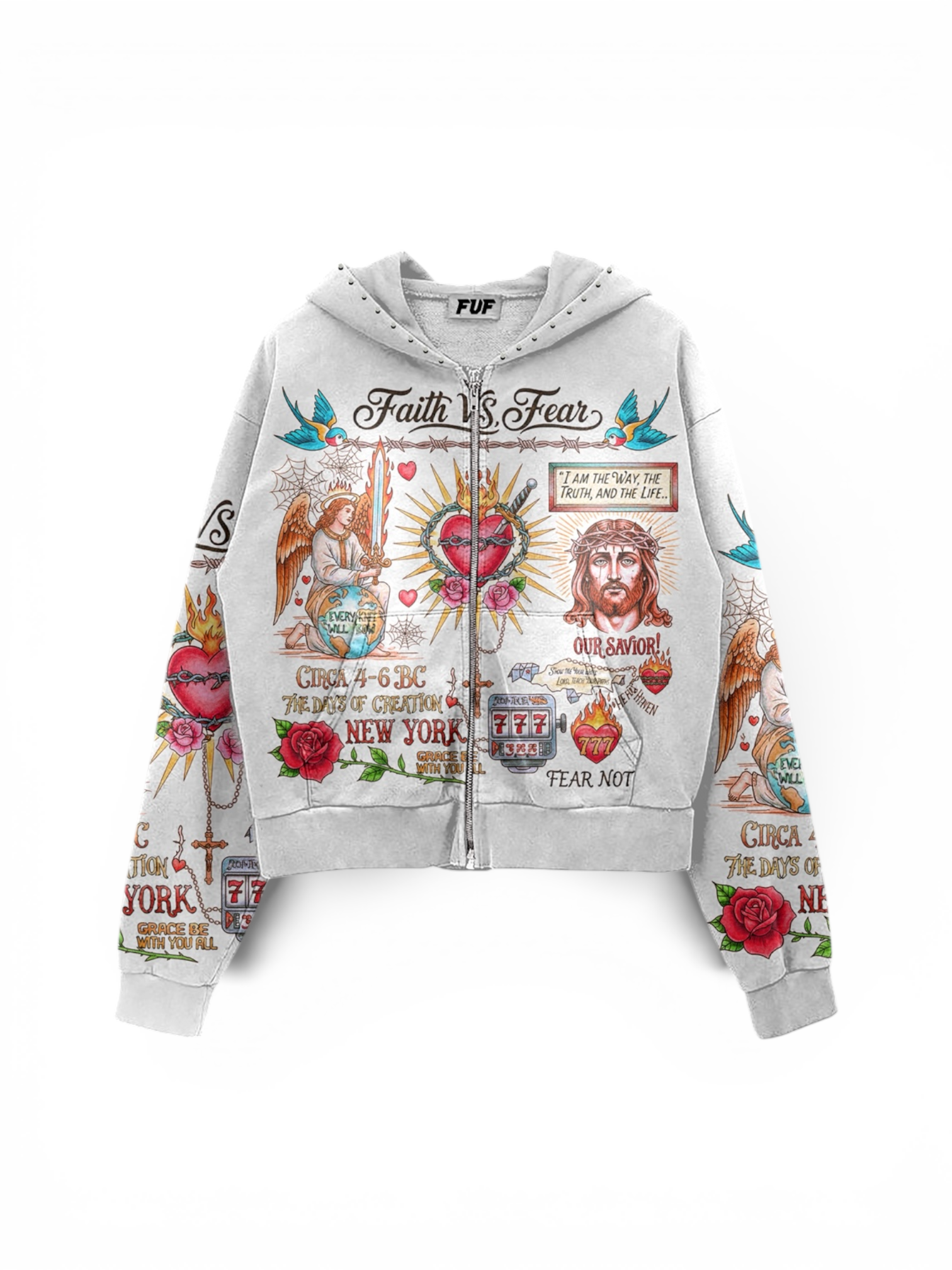 Our Savior zip up hoodie