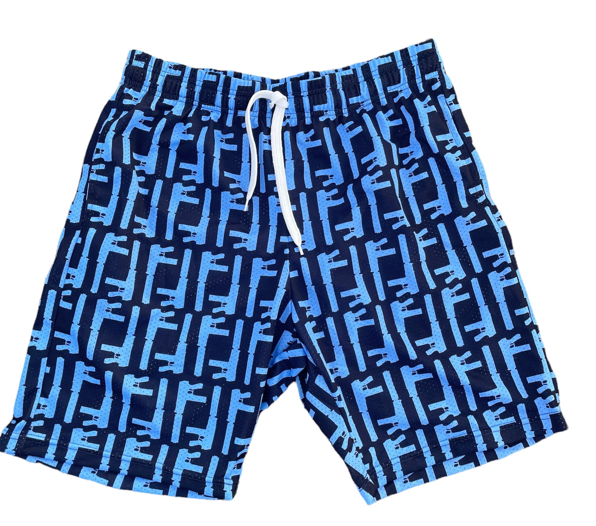 Fendi gunner shorts-blue