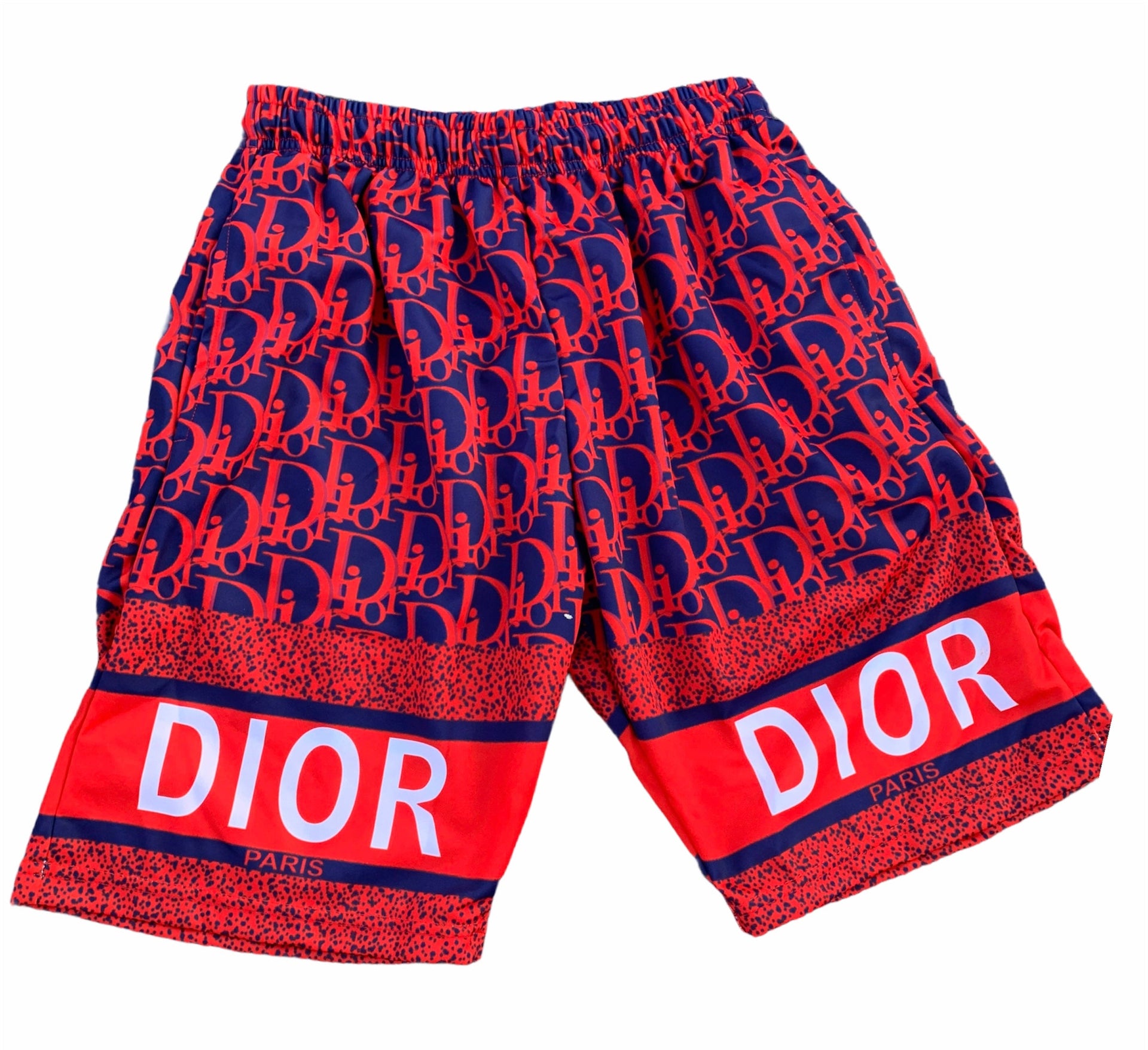 Navy Dior shorts