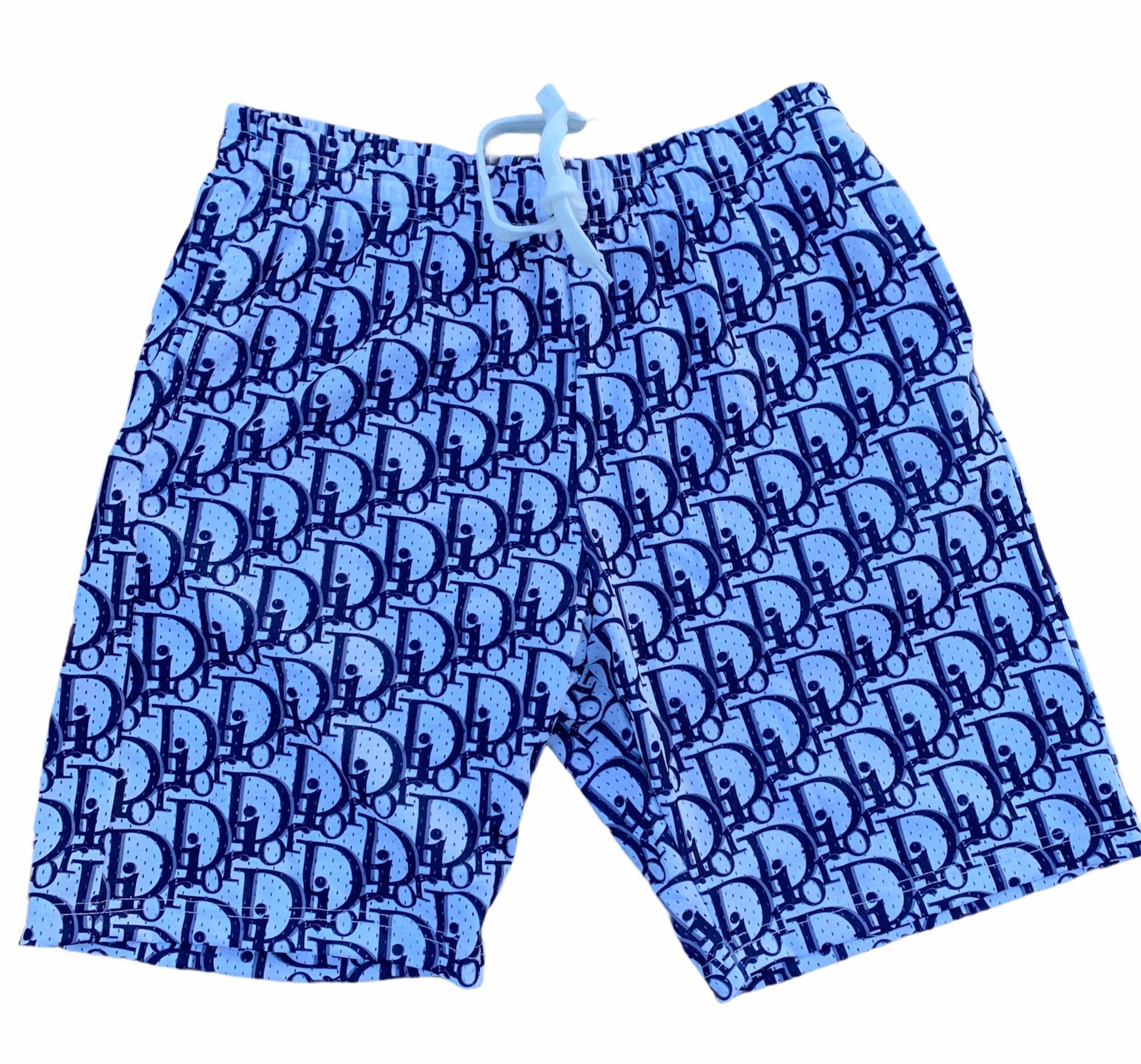 Dior classic blue mesh shorts