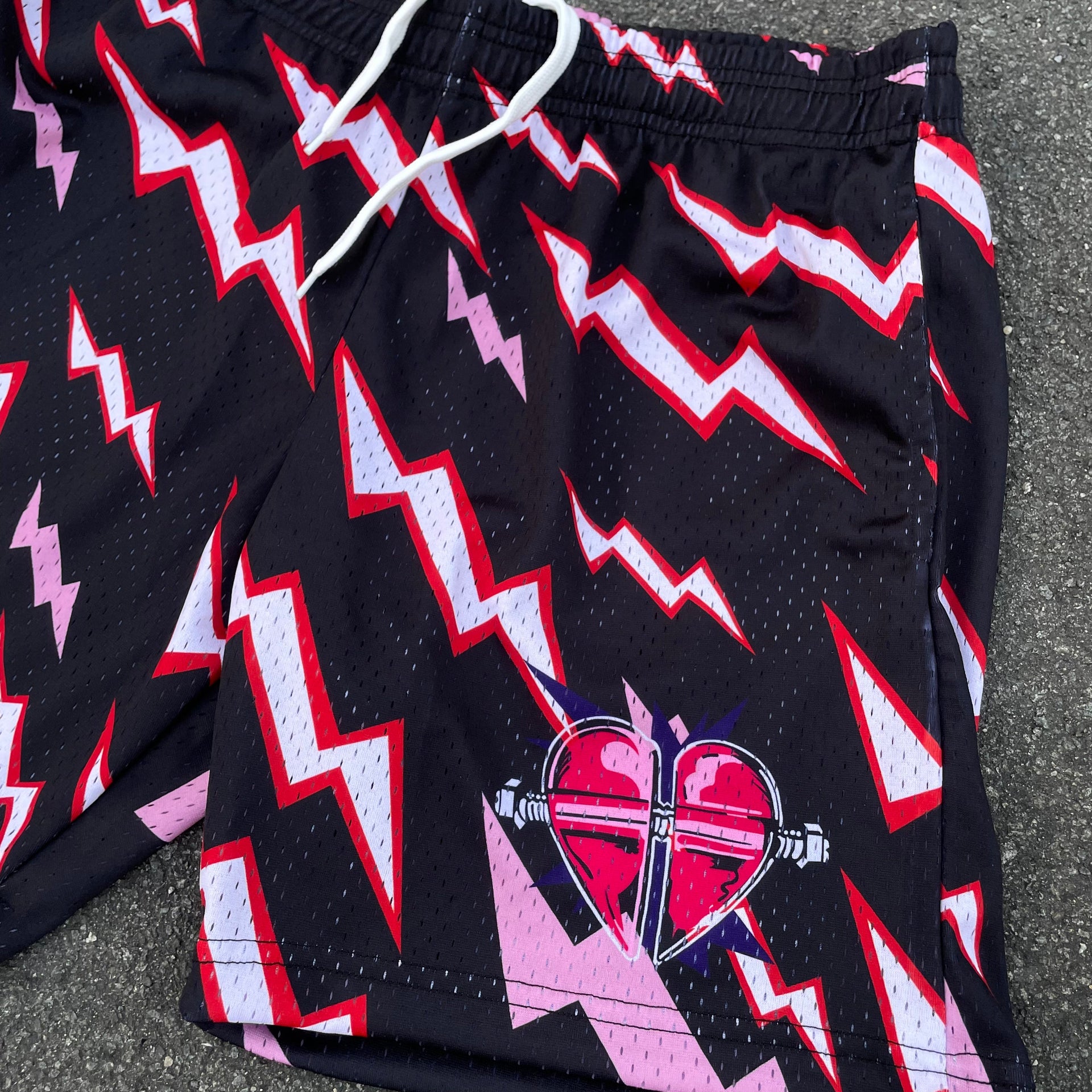 Prada thunder bolt shorts