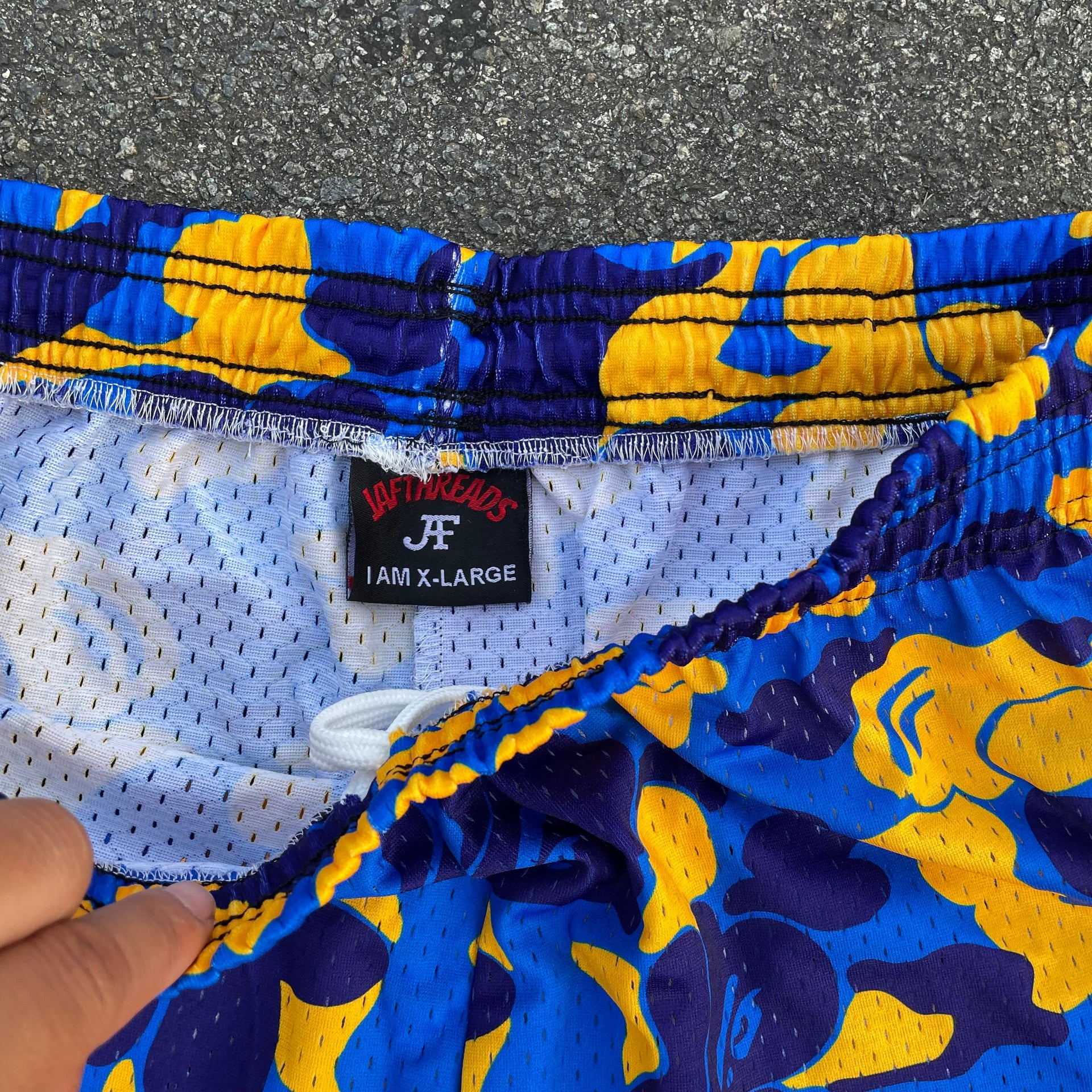 Bape ikea mesh shorts