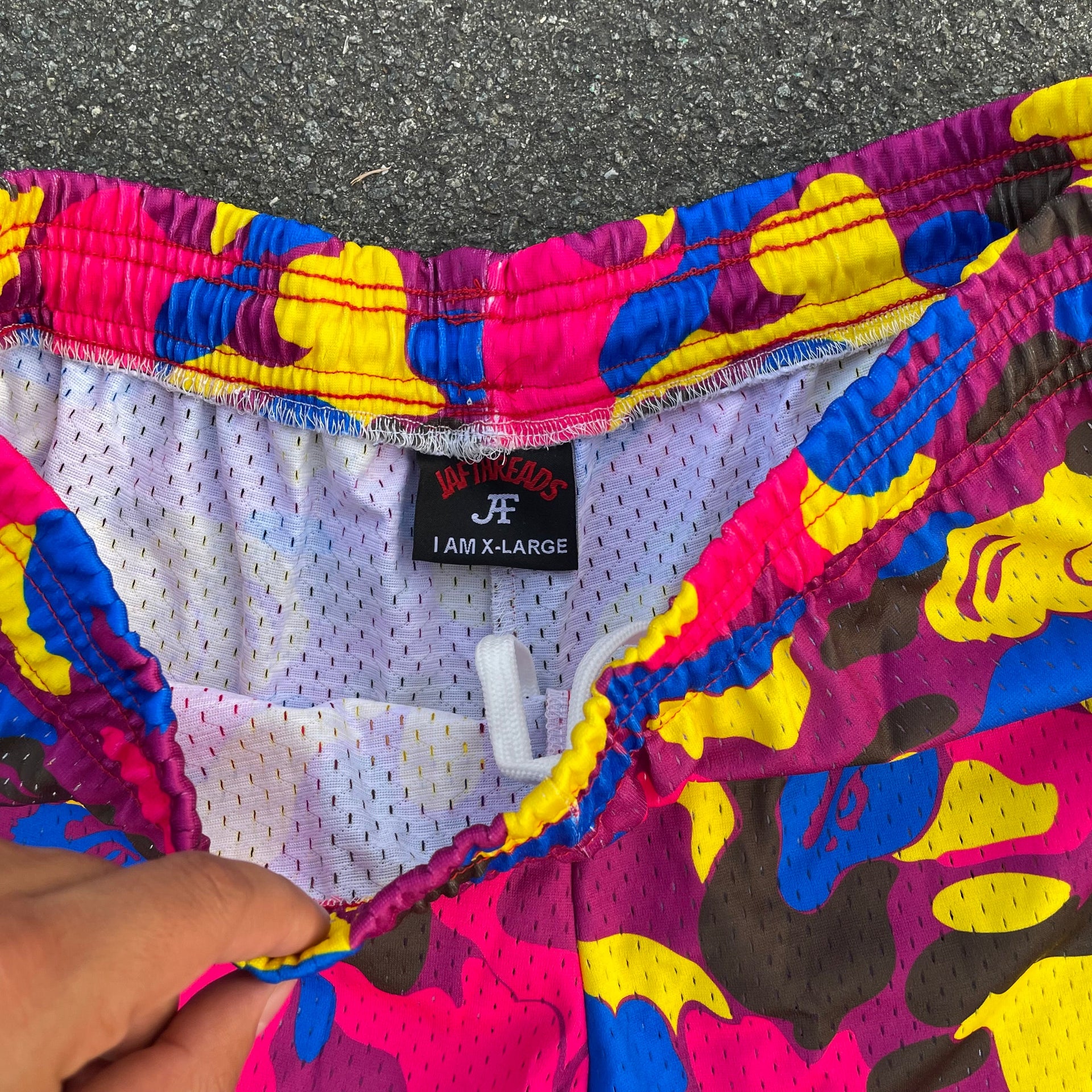 Bape candy mesh shorts
