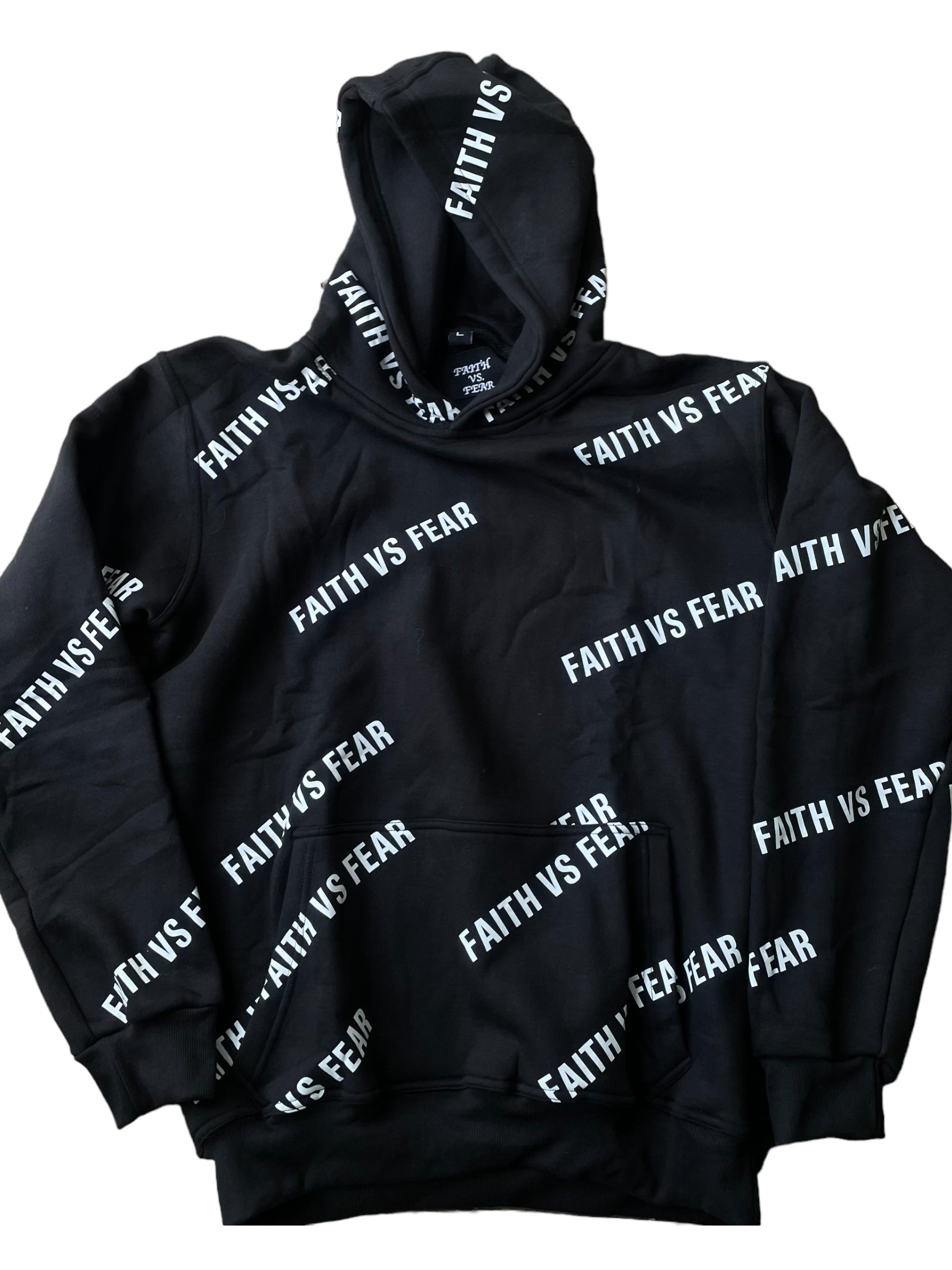Faith Vs Fear all over print hoodie