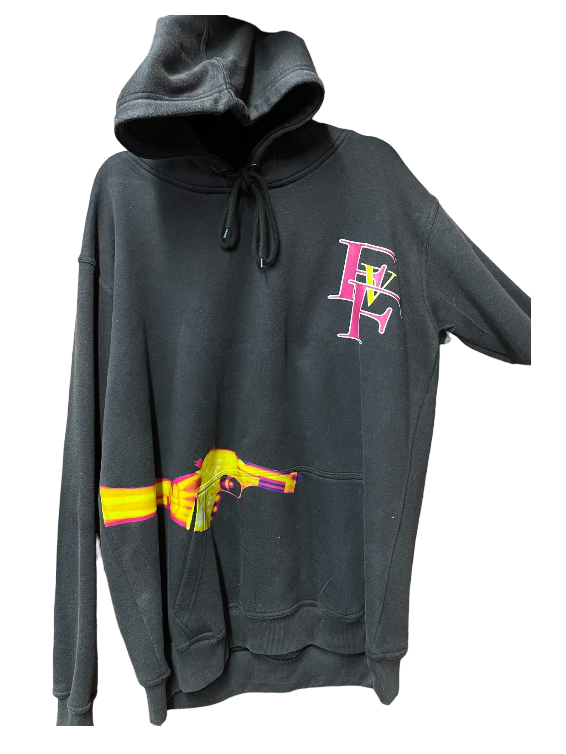 Heat sensor gridded gun hoodie