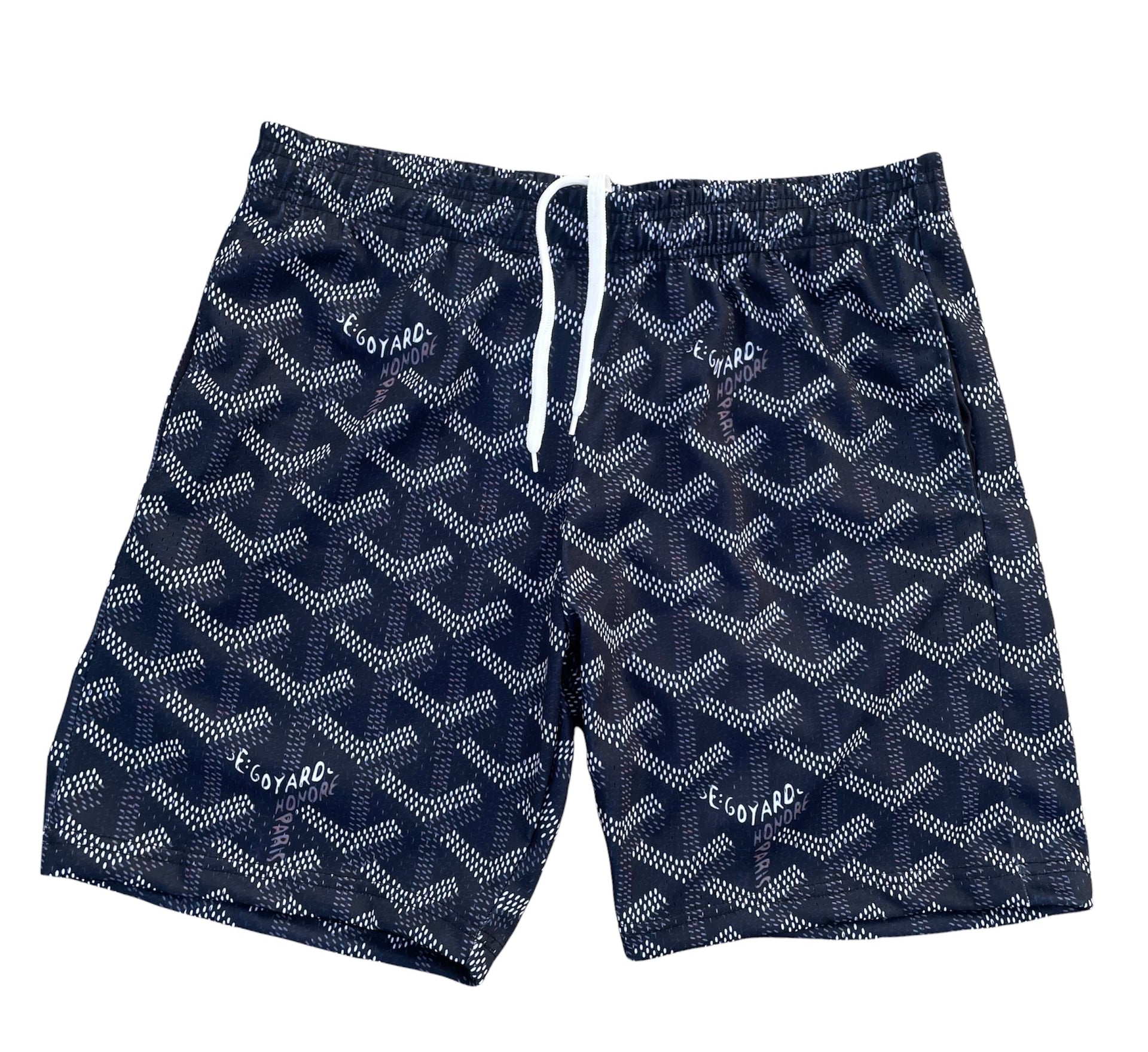 Goyard black mesh shorts