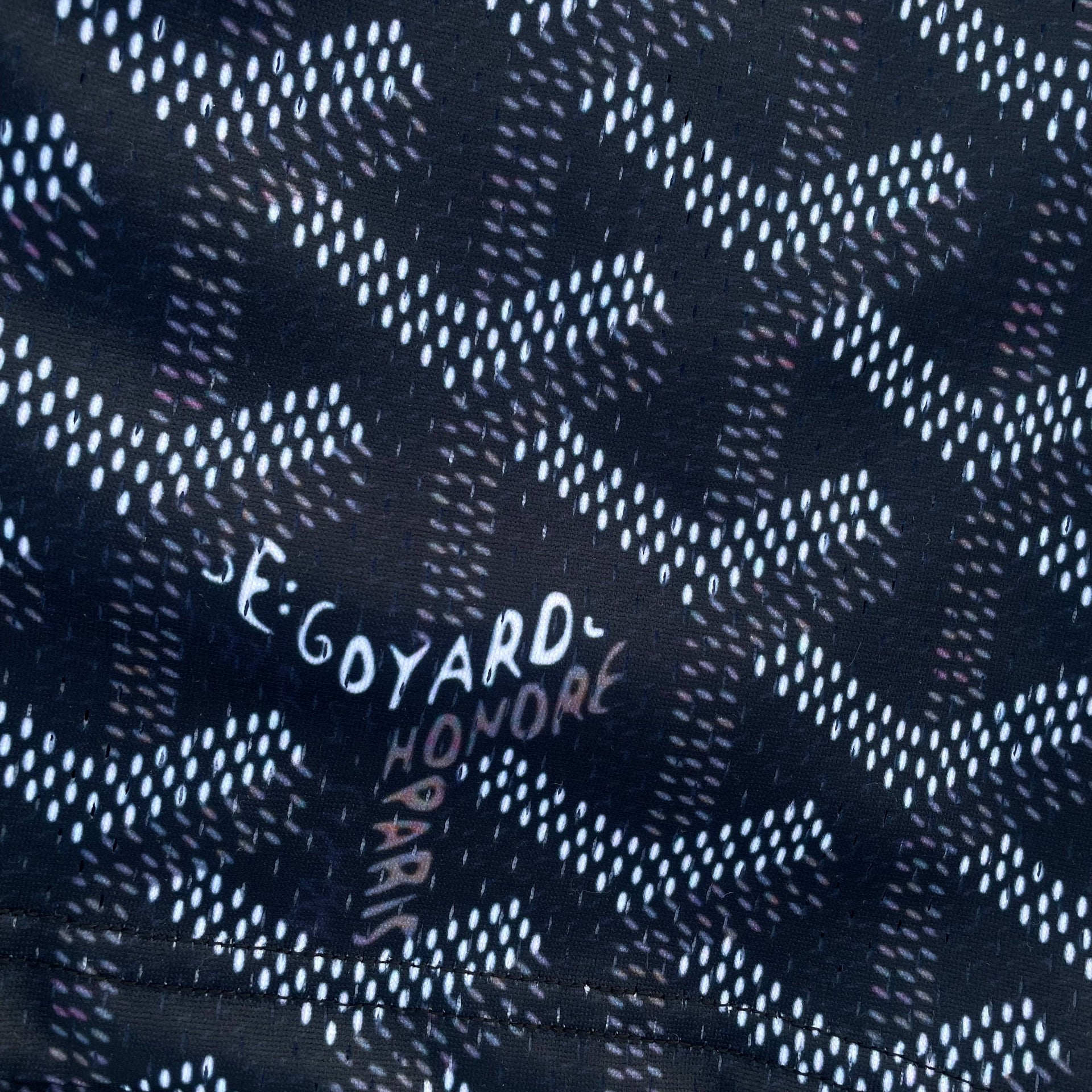 Goyard black mesh shorts