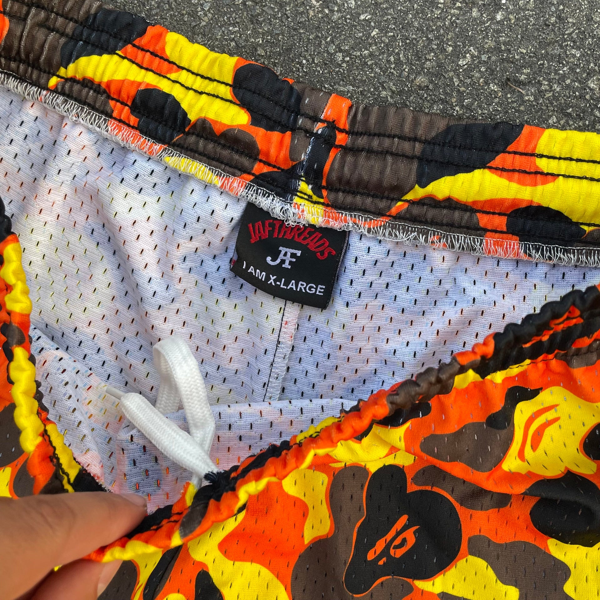 Bape tiger mesh shorts