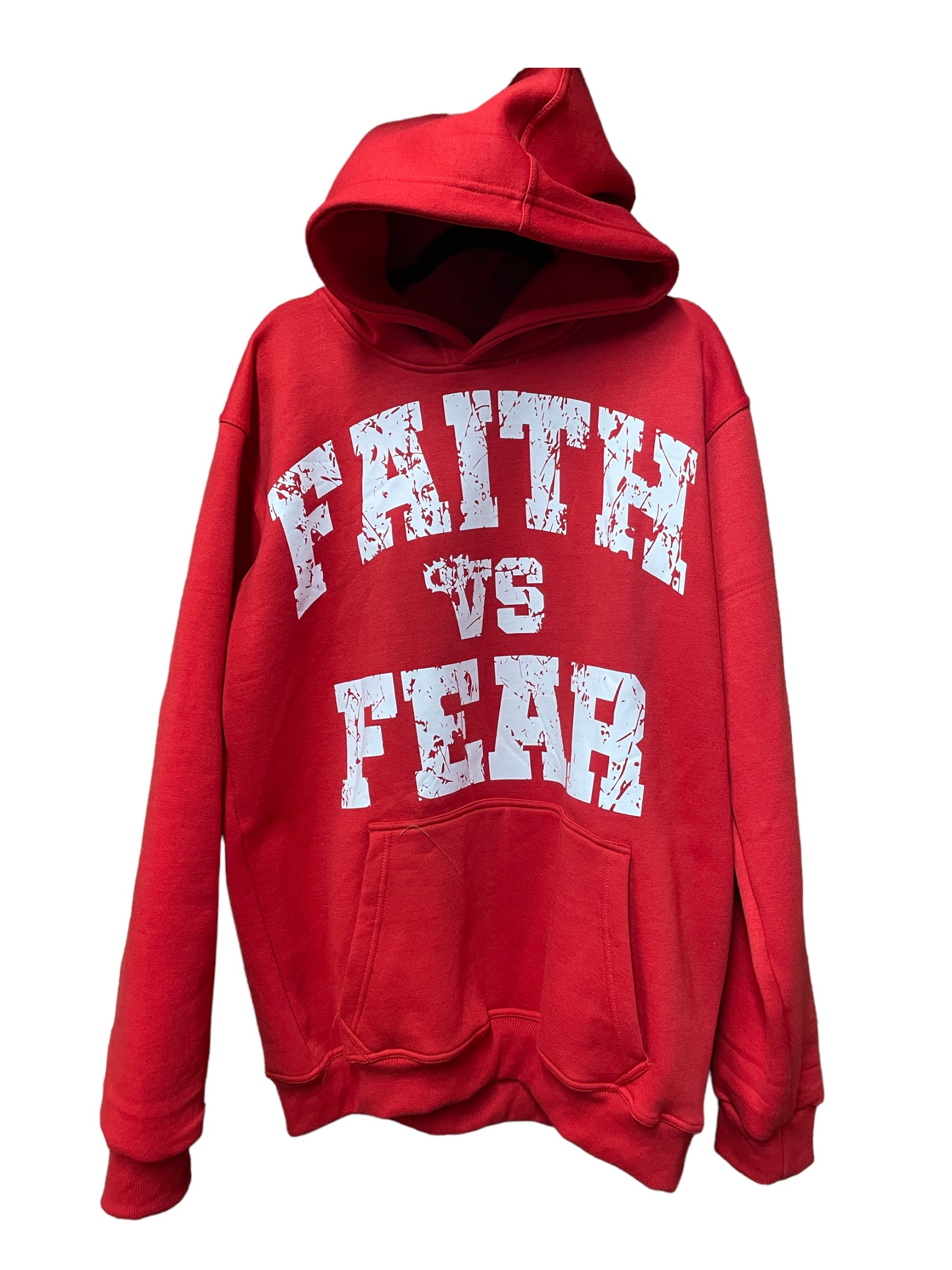 Faith Vs Fear college hoodie