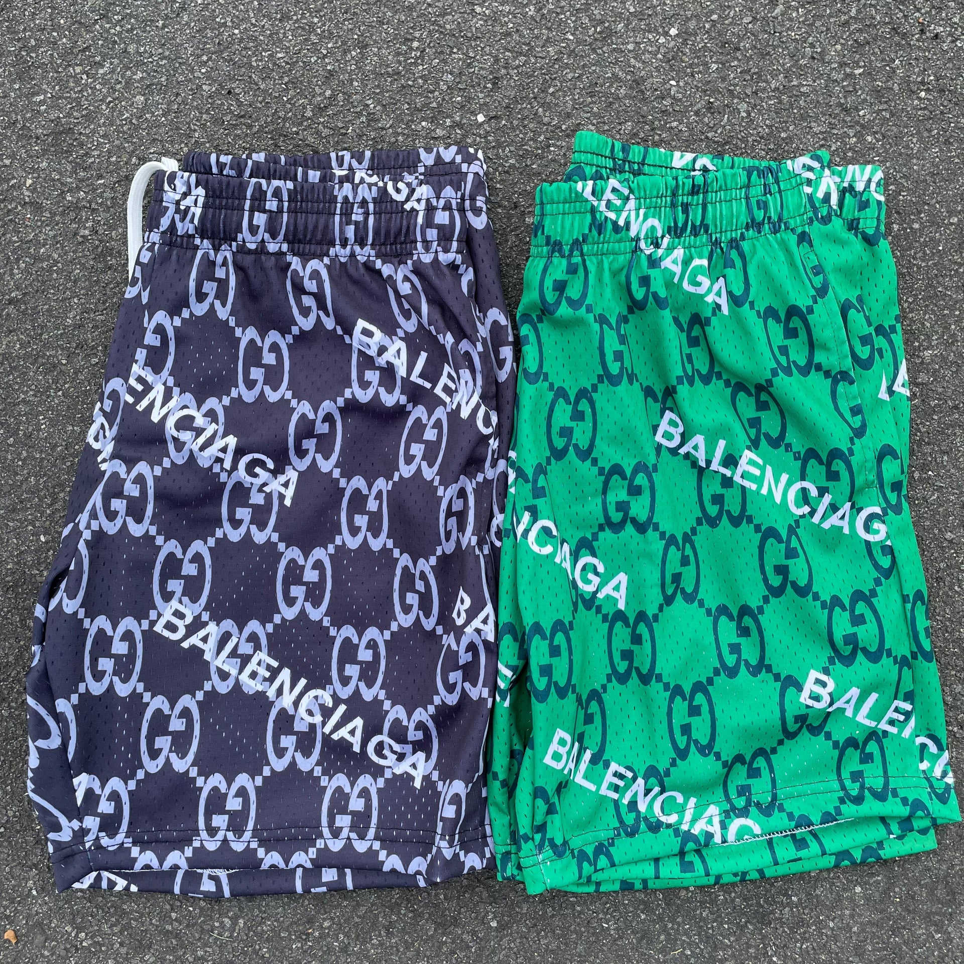 GG BB mesh shorts