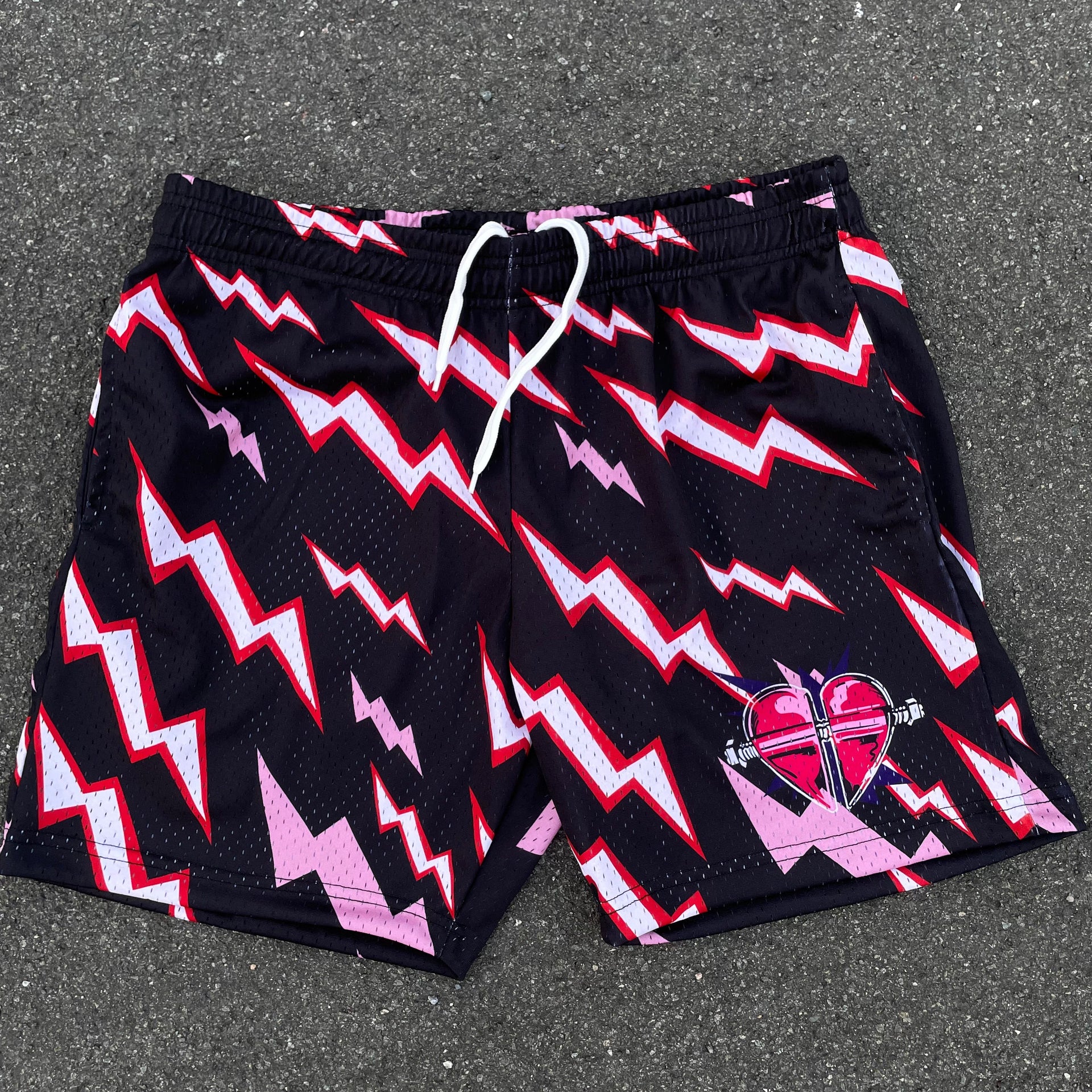 Prada thunder bolt shorts