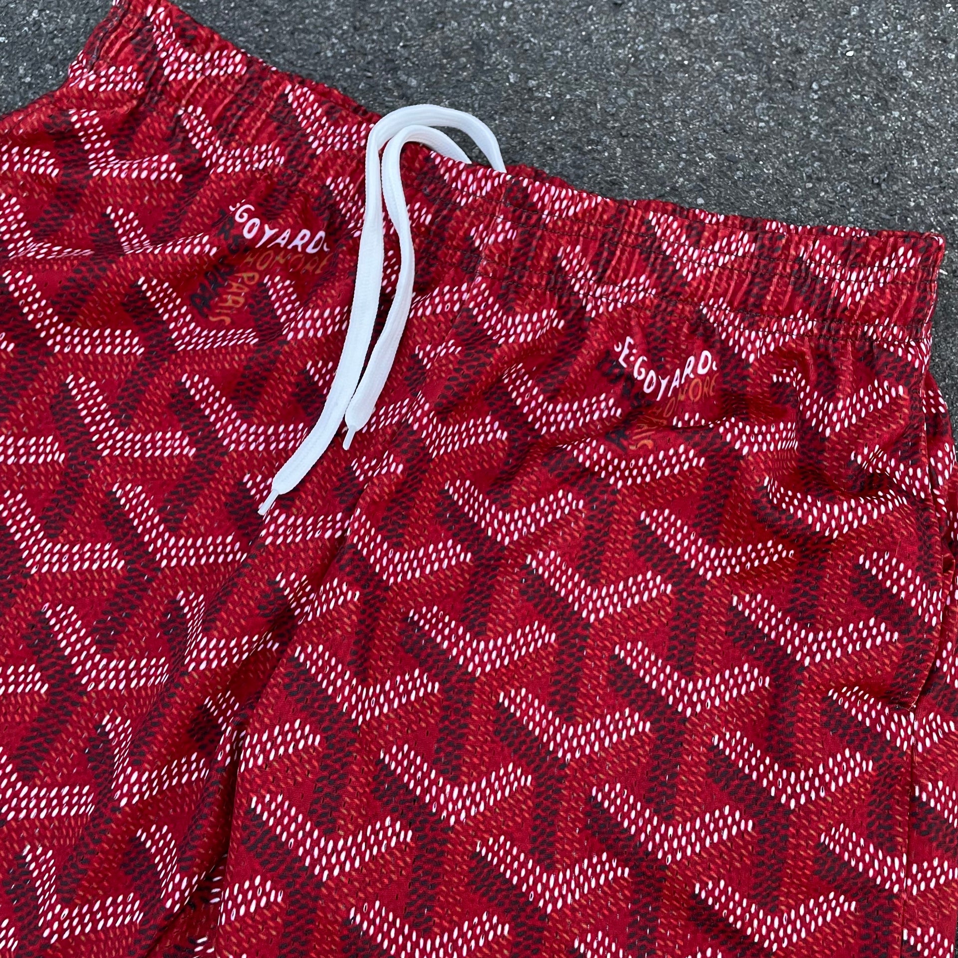 Goyard red shorts